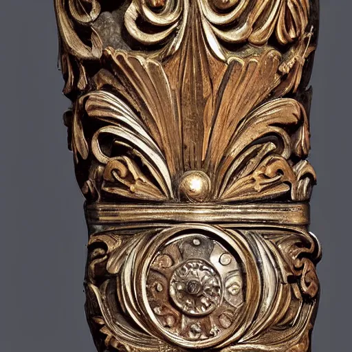 Image similar to an forearm with an intricate baroque ornament