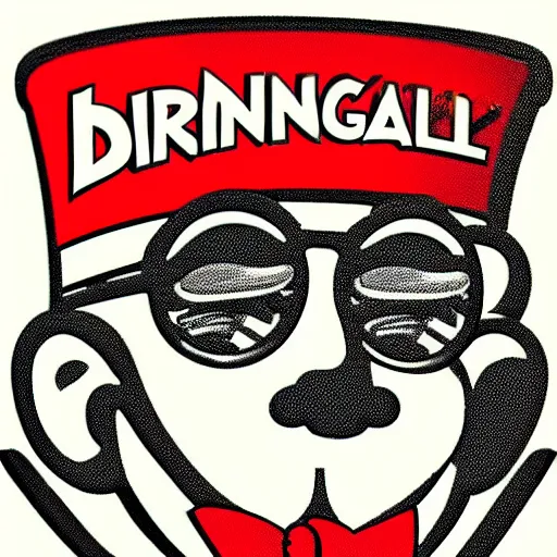 Image similar to the pringle's logo as the monopoly man, caricature, highly detailed, high - res