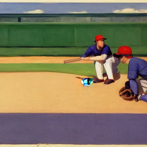 Image similar to The Baseball Game, by Edward Hopper, full resolution
