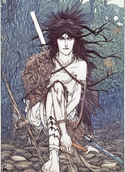 Image similar to Princess Mononoke by Rebecca Guay