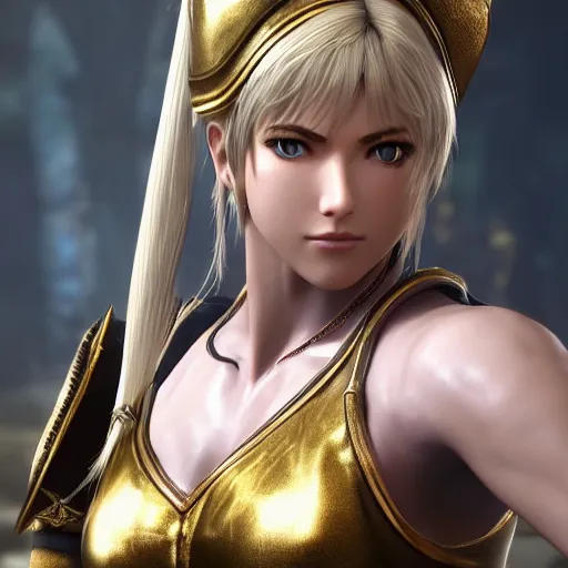 Image similar to sophitia alexandra from soulcalibur, octane render, detailed, 4k, portrait, detailed face, beautiful,