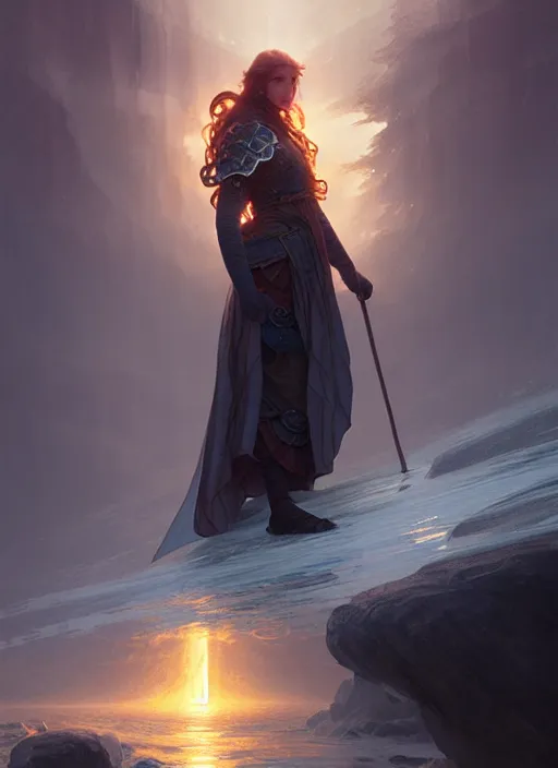 Prompt: Jörmungandr , Nordic landscape, fantasy magic, dark light night, sharp focus, digital painting, 4k, concept art, d&d, art by WLOP and Artgerm and Greg Rutkowski and Alphonse Mucha