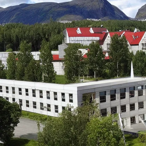 Image similar to norwegian university outside