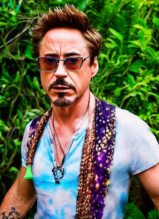 Image similar to a full portrait photo of robert downey jr holiday in bali, f / 2 2, 3 5 mm, 2 7 0 0 k, lighting, perfect faces, award winning photography.