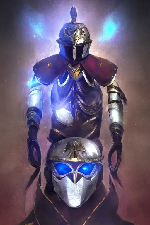 Image similar to helmet armor guardian destiny in witch queen illumination ray tracing hdr fanart arstation by sung choi robot ninja mask and eric pfeiffer and gabriel garza and casper konefal