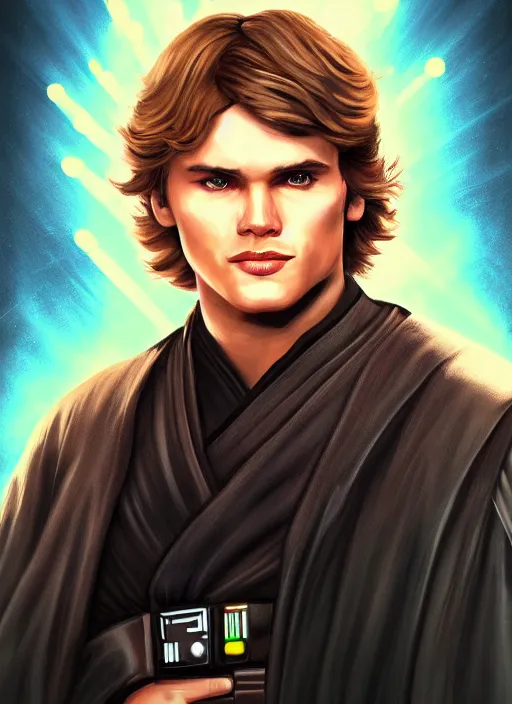 Image similar to anakin solo, from star wars legends, star wars portrait, art by greg rutowski, trending portrait on artstation