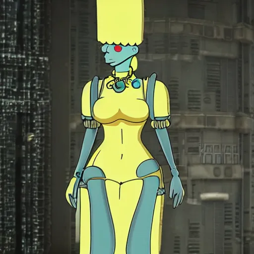 Prompt: marge simpson in nier automata