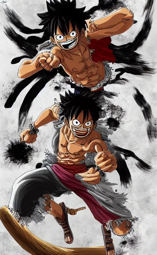 Image similar to Luffy gear 5 , by Eiichiro Oda, studio ghibli, cinematic lighting, intricate, highly detailed, digital painting, trending on artstation, Illustration, epic scale