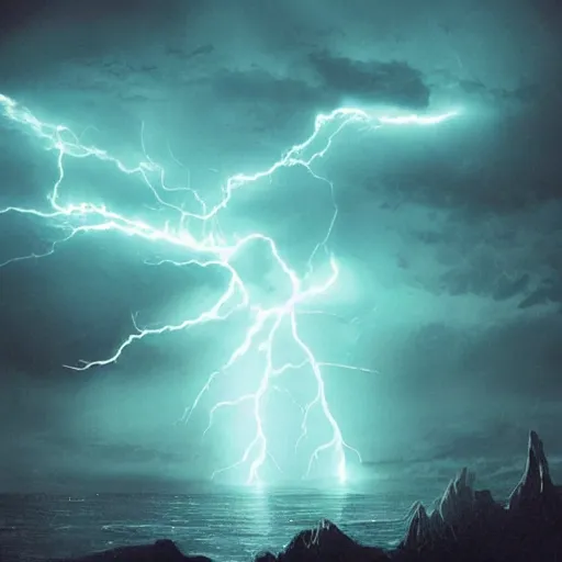 Prompt: “lightning sci-fi art”