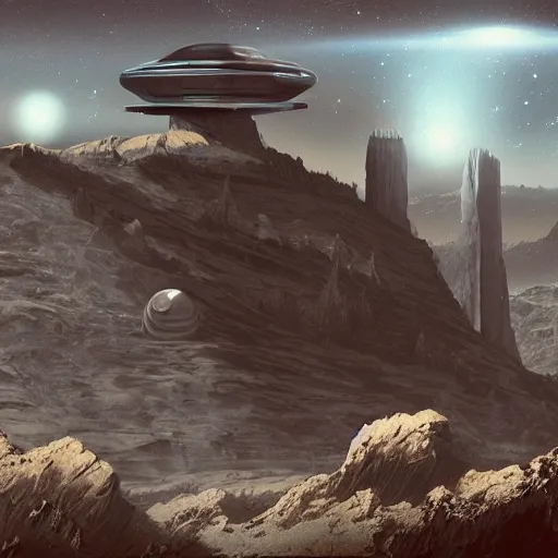 Prompt: starmaker, matte painting, retro scifi