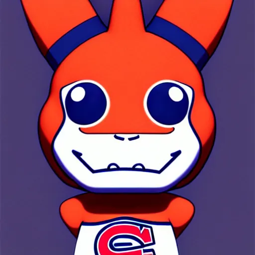 Image similar to anime Portrait of Reddit Snoo the Habs Montreal Canadiens Mascot as a very cute powerful and friendly pokemon, highly detailed anime, high evolution, 1990s, legendary, smooth, sharp focus, dynamic lighting, intricate, trending on ArtStation, illustration pokemon, art by WLOP