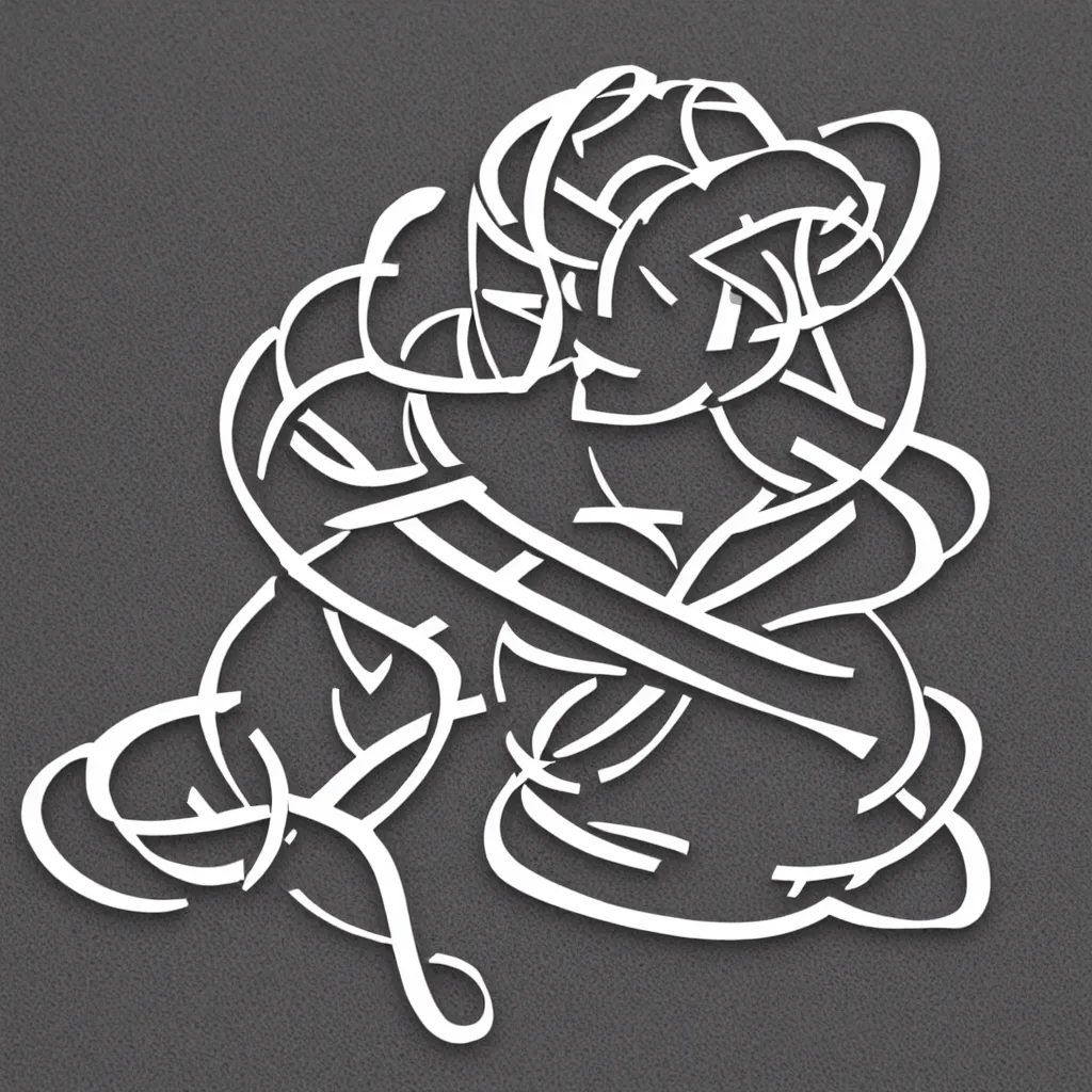 Prompt: infinite knot; die-cut sticker; logo; high resolution; best logo; beautiful graphic