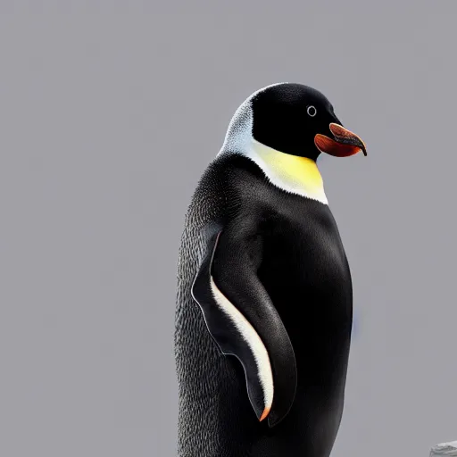 Prompt: a penguin and a walrus fused together, hyperdetailed, artstation, cgsociety, 8 k