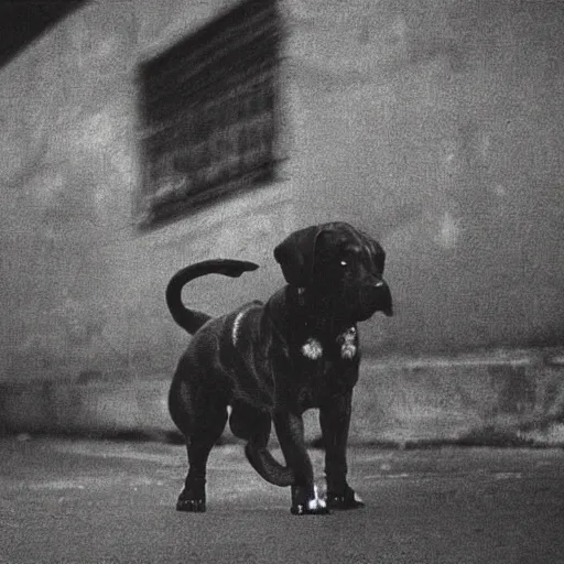 Prompt: the stray dog, by daido moriyama,