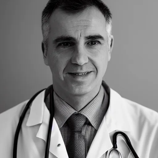 Prompt: portrait of a doctor, cinematic, realistic photo