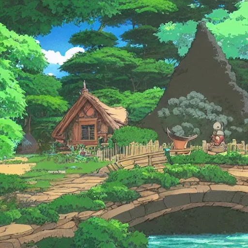 Image similar to home landscape studio ghibli