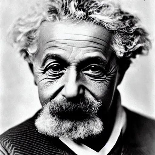 Prompt: bearded albert einstein