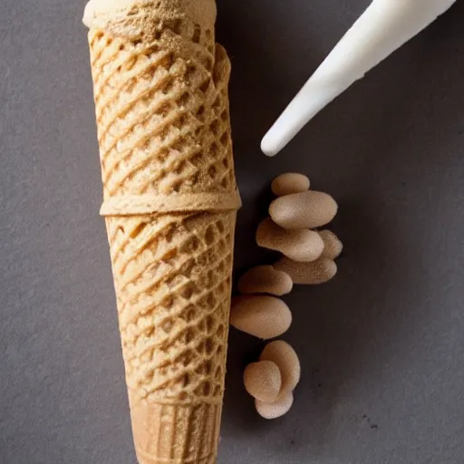 Image similar to ice cream cone made of ants