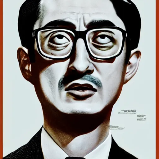 Prompt: A 1950s Colorized Style Poster of Filthy Frank, grainy, realistic, hyperrealistic, very realistic, very very realistic, highly detailed, very detailed, extremely detailed, detailed, digital art, trending on artstation, detailed face, very detailed face, very detailed face, realism, HD Quality, 8k resolution, intricate details, body and head in frame, drawing, inked drawing, poster drawing, neat drawing, 1950s, 50s, in the style of Frank Hampson, in the style of Frank Bellamy, in the style of Dave Gibbons, in the style of Don Lawrence, in the style of Wally Wood, Colorized, 1950s Poster