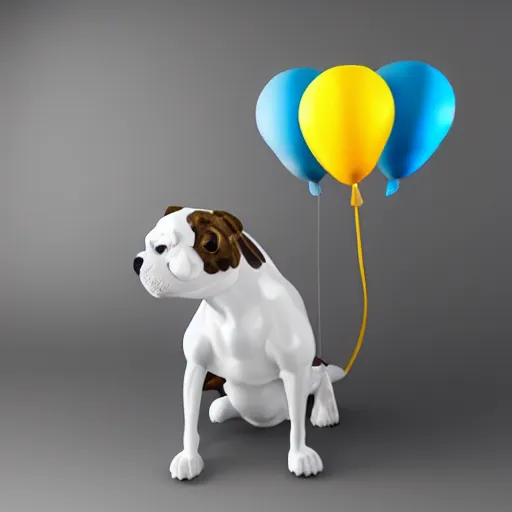 Prompt: balloon art dog, studio lighting, highly detailed, 4 k