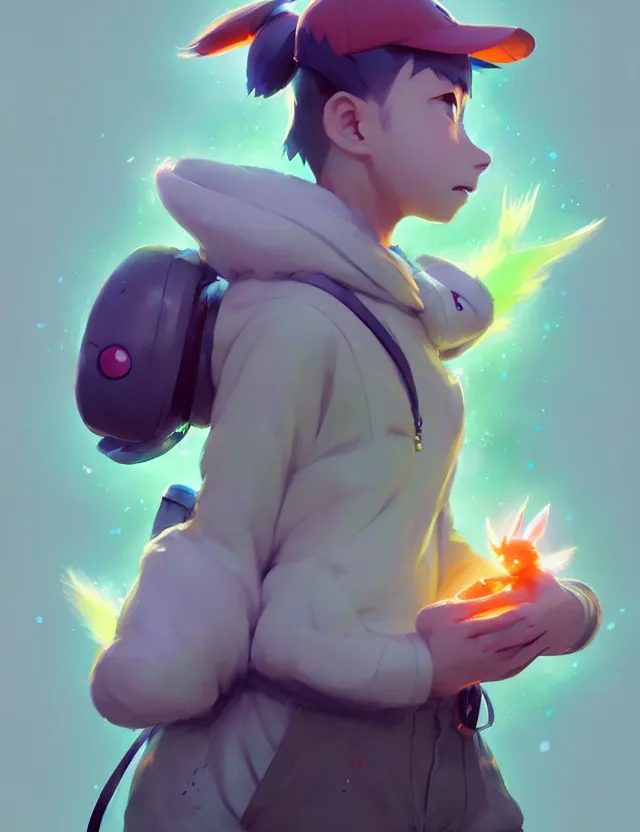 Image similar to a beautiful portrait of a pokemon trainer. character design by cory loftis, fenghua zhong, ryohei hase, ismail inceoglu and ruan jia. artstation, volumetric light, detailed, photorealistic, fantasy, rendered in octane