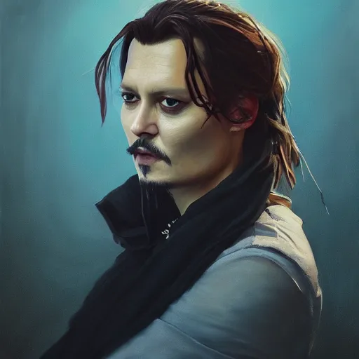 Image similar to johnny depp as chip dip, fullbody, ultra high detailed, oil painting, greg rutkowski, charlie bowater, yuumei, yanjun cheng, unreal 5, daz, hyperrealistic, octane render, rpg portrait, dynamic lighting, fantasy art, beautiful face