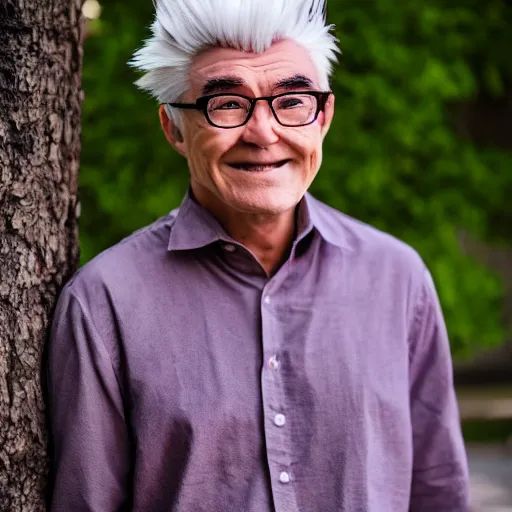 Prompt: professor oak from pokemon as real person, 8 k photography