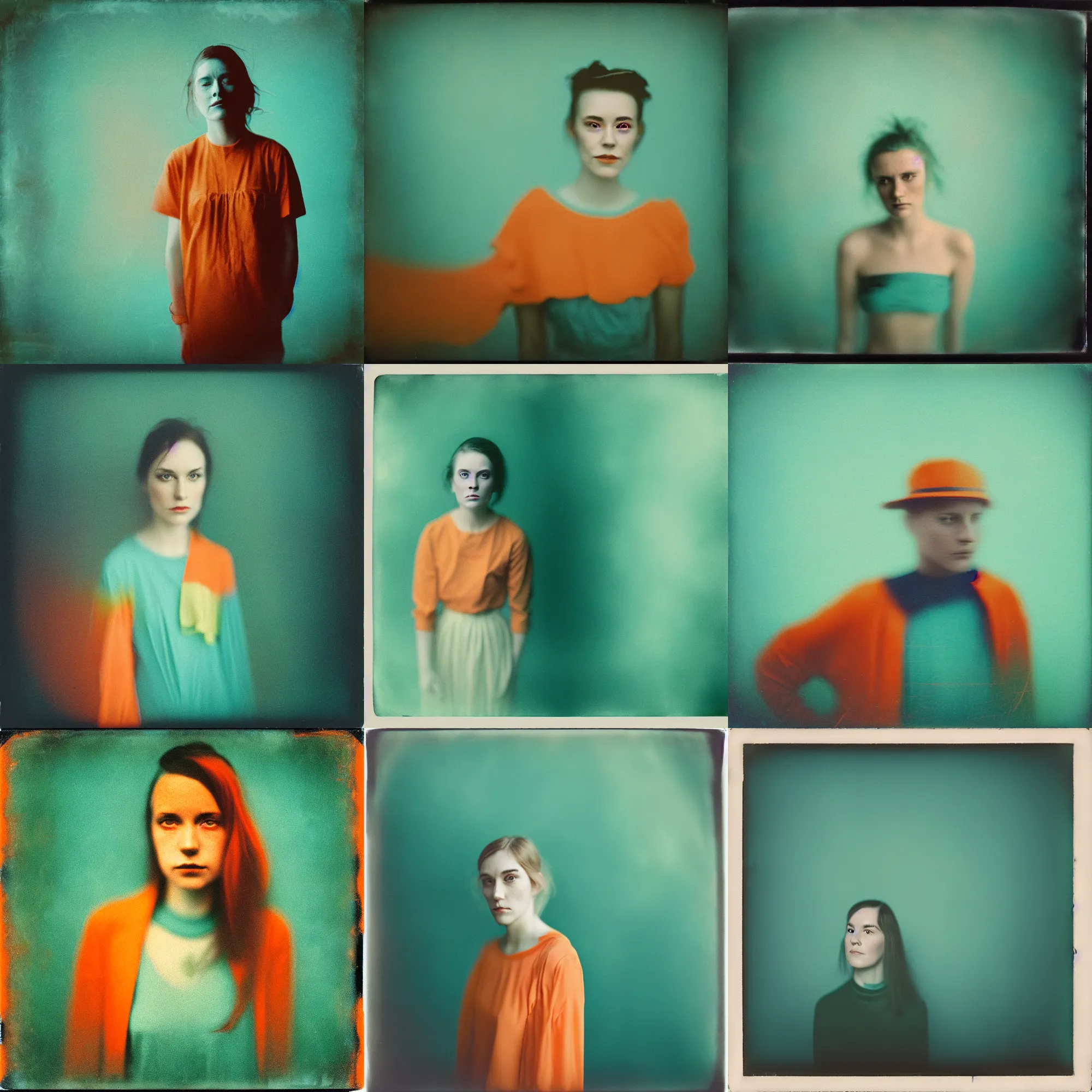 Image similar to kodak portra 4 0 0, wetplate, motion blur, portrait photo of a backdrop, coloured in teal and orange, by britt marling