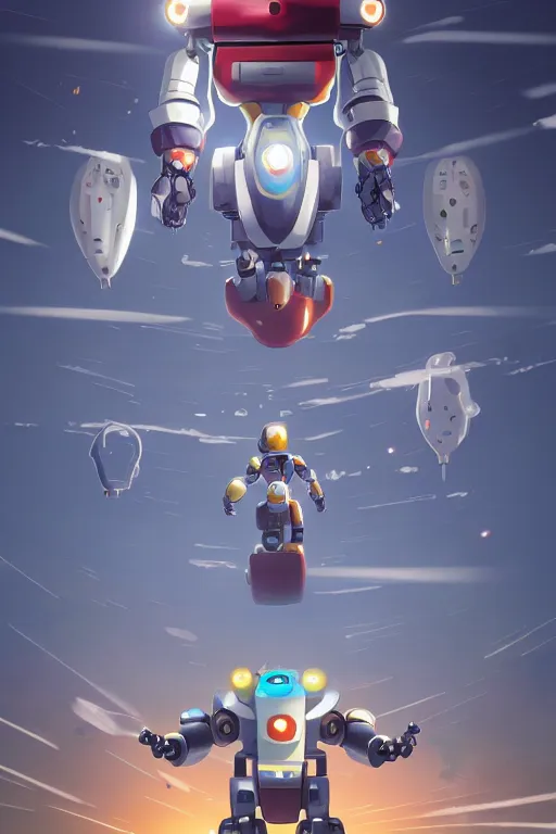 Image similar to metabots medabots medarotto medarot robot minimalist comics, behance hd by jesper ejsing, by rhads, makoto shinkai and lois van baarle, ilya kuvshinov, rossdraws global illumination ray tracing hdr radiating a glowing aura