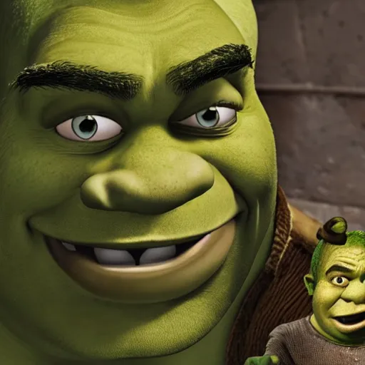 Prompt: shrek playing call of dutty