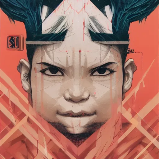 Image similar to Supreme x Asura's Wrath Profile Picture by Sachin Teng, asymmetrical, Organic Painting , Matte Painting, geometric shapes, hard edges, graffiti, street art,:2 by Sachin Teng:4