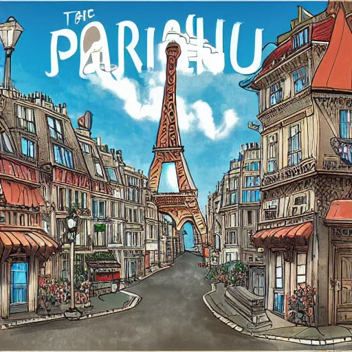 Prompt: Paris in the style of Hayao Miyazaki