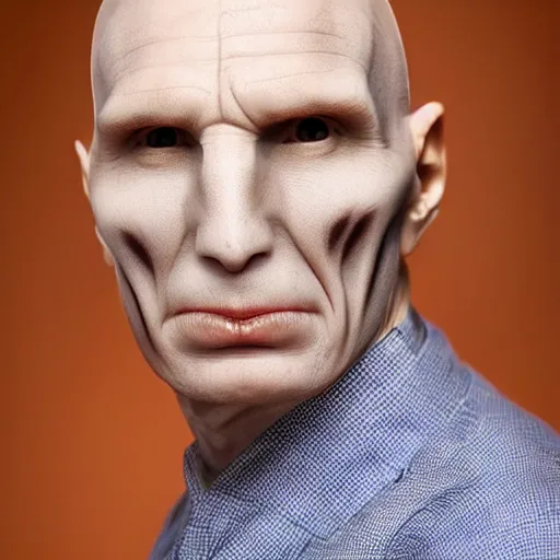 Prompt: Wholesome Voldemort posing from LinkedIn profile picture, professional headshot