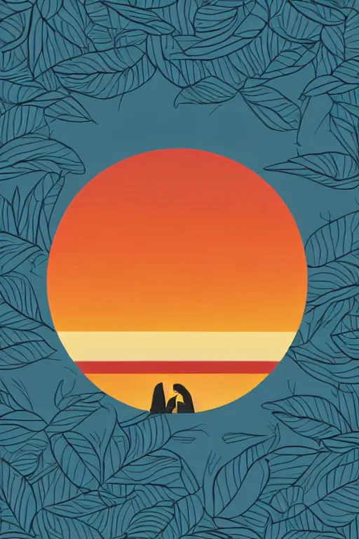 Image similar to minimalist boho style art of colorfulrome at sunrise, illustration, vector art