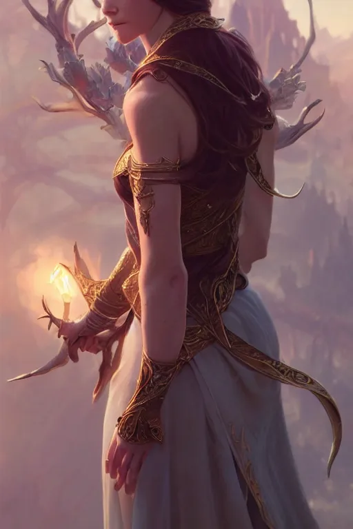 Image similar to beautiful elven princess, accurate anatomy, only two hands, highly detailed, digital painting, artstation, concept art, smooth, sharp focus, illustration, Unreal Engine 5, 8K, art by ross tran and greg rutkowski and alphonse Mucha