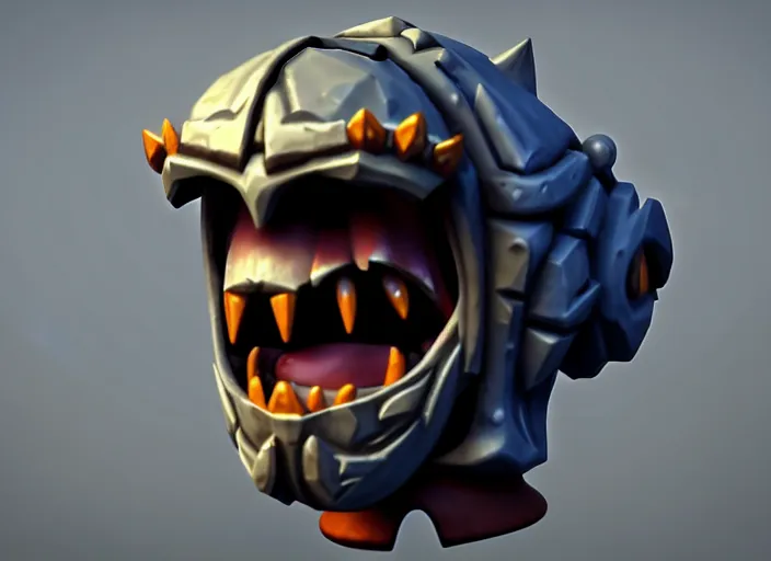 Image similar to festeroot head, stylized stl, 3 d render, activision blizzard style, hearthstone style, darksiders art style