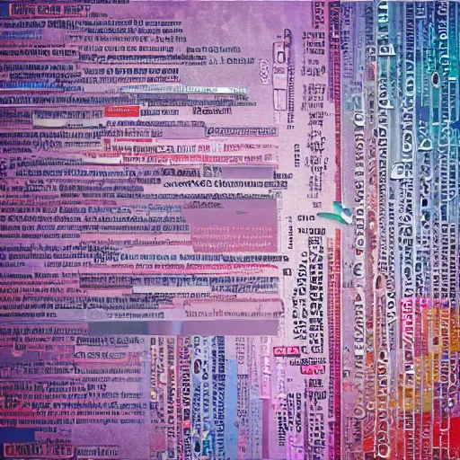 Image similar to mixed media of digital information