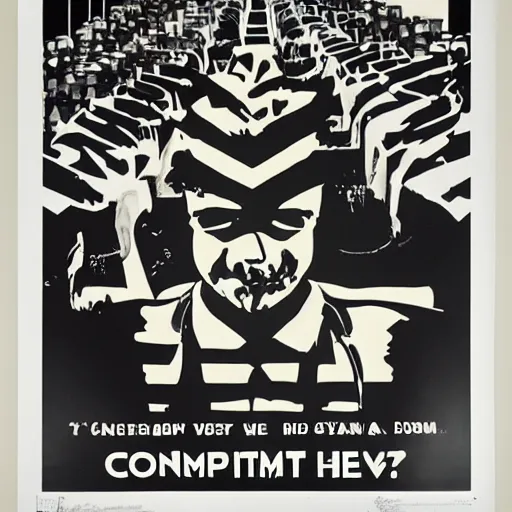 Prompt: a poster selling conformity in the style of david carson, grphic design - h 7 0 4