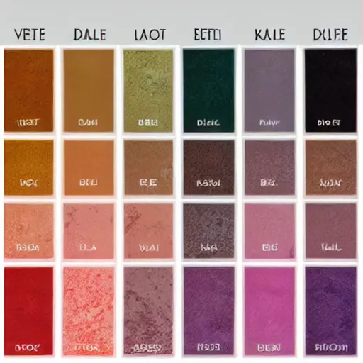 Image similar to pearlescent color swatches