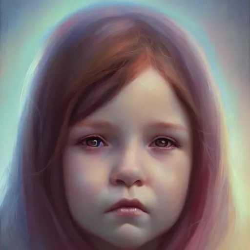 Image similar to love is patient love is kind, mother and child ; photorealistic oil painting by charlie bowater and mark blooms ; highly detailed cute faces by wlop ; trending on artstation