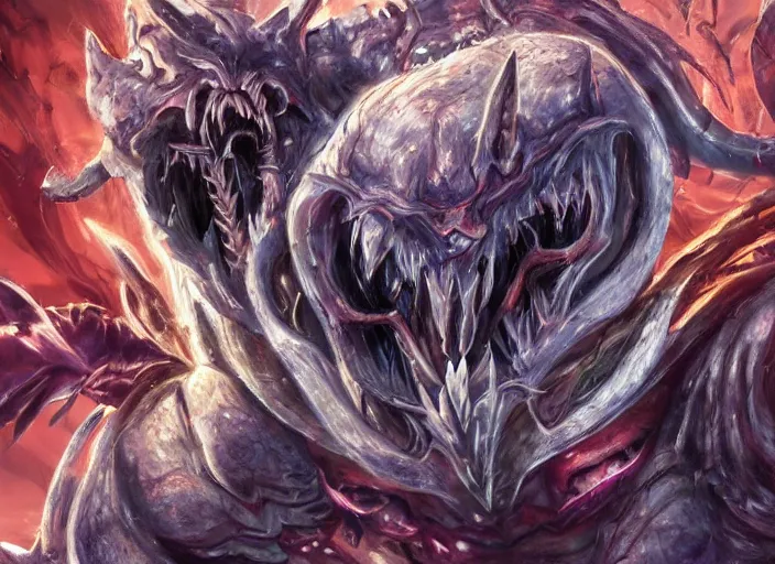 Image similar to artwork of cho'gath by denning guy