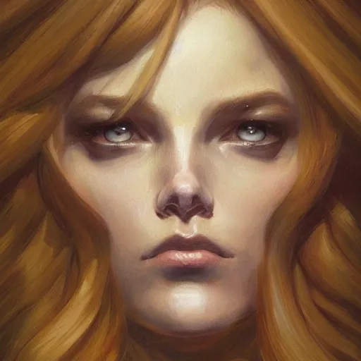 Image similar to a painting in the style of charlie bowater, and in the style of donato giancola, and in the style of stephen bauman. smooth, sharp focus, semi - realism.