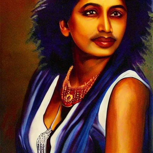 Prompt: indian supermodel woman einstein einstein portrait