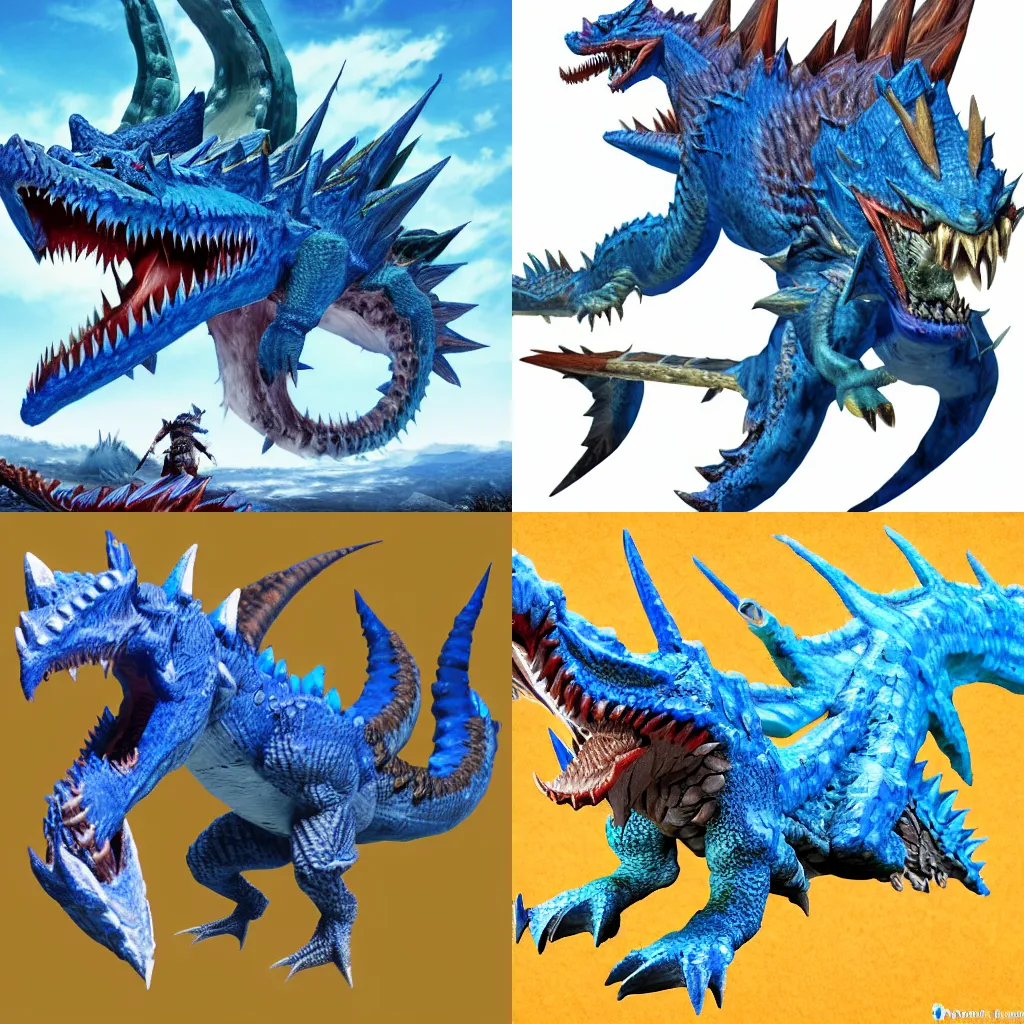Prompt: Lagiacrus from Monster Hunter