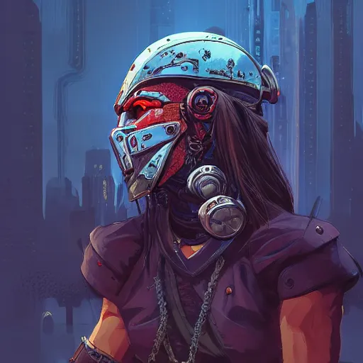 Image similar to cyberpunk viking helmet mask warrior goddess robot ninja fantasy, art gta 5 cover, official fanart behance hd artstation by jesper ejsing, by rhads, makoto shinkai and lois van baarle, ilya kuvshinov, ossdraws