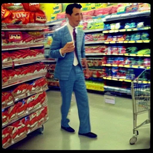 Image similar to “ security camera footage of peewee herman shoplifting from walmart ”