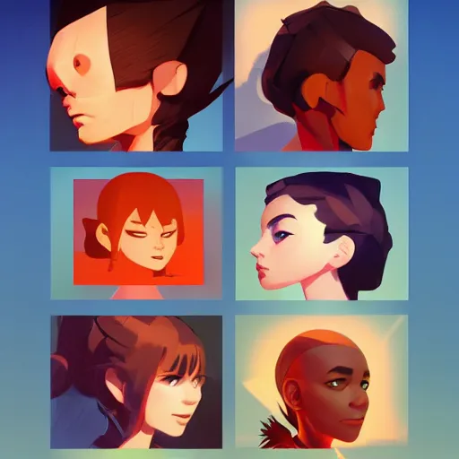 Image similar to face icon stylized minimalist 3 do interactive multiplayer, loftis, cory behance hd by jesper ejsing, by rhads, makoto shinkai and lois van baarle, ilya kuvshinov, rossdraws global illumination