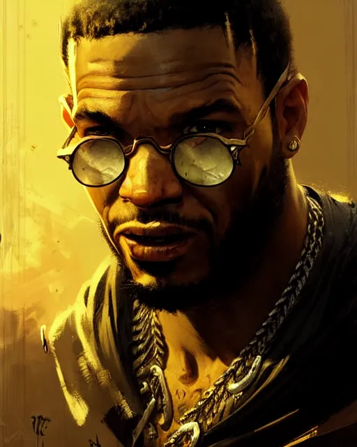 Image similar to the game rapper as a mysterious character, pulp character portrait, ultra realistic, concept art, intricate details, highly detailed by greg rutkowski, gaston bussiere, craig mullins, simon bisley