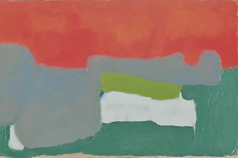 Image similar to artwork by etel adnan