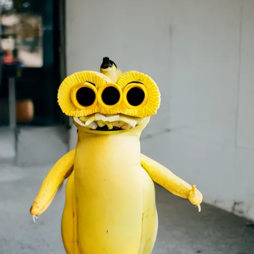 Image similar to banana dressed up for a day at the office